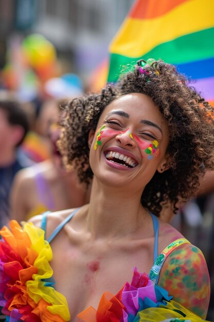 Een parade op Vrouwendag met