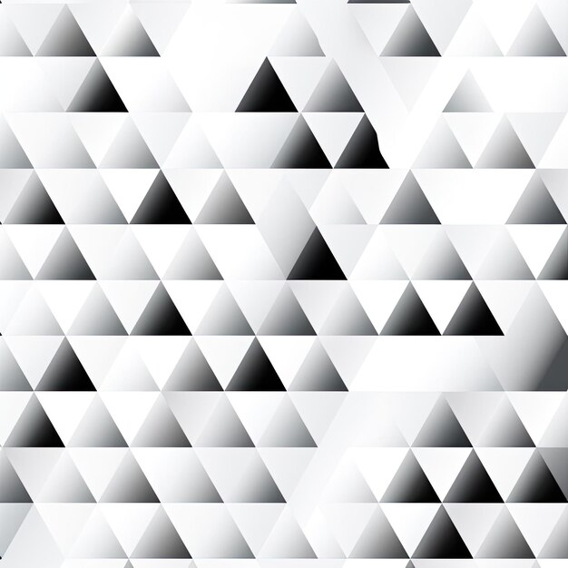 een patroon met driehoeken een witte achtergrond in de stijl van illusoire gradiënt