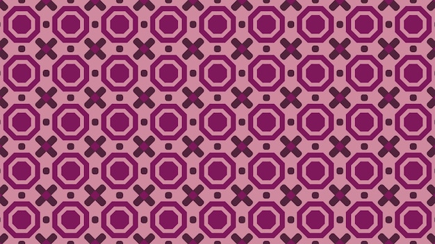 Een patroon met een paars en roze abstract ontwerp.