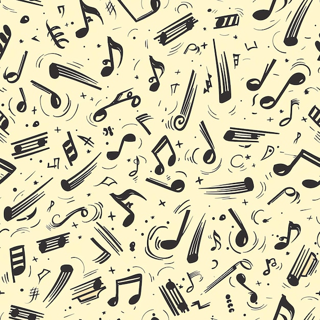 een patroon met het woord musical erop