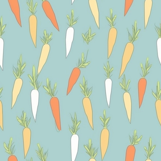 Een patroon van wortelen met de titel 'wortelen'