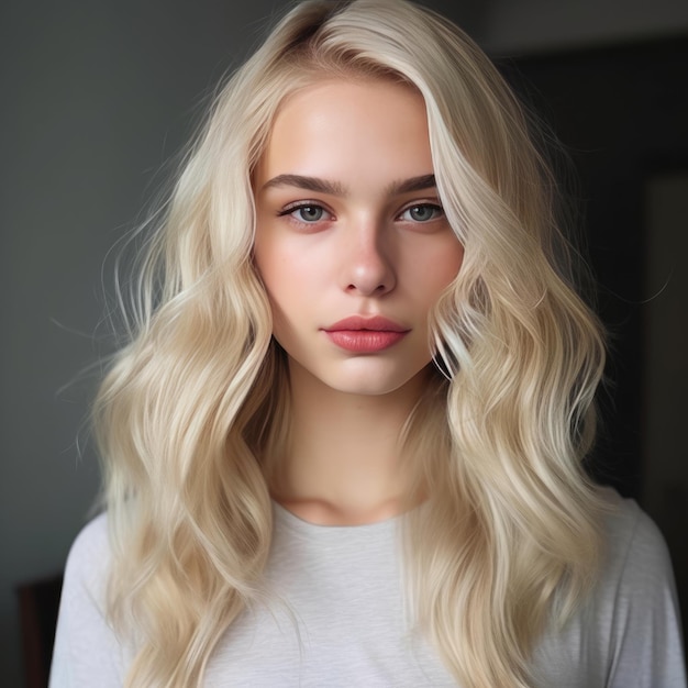 Een perfecte blonde.