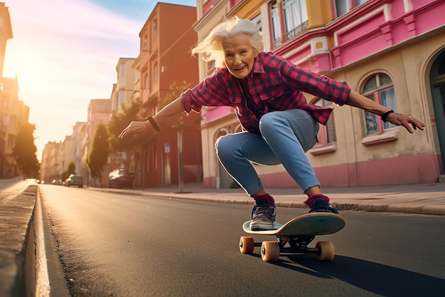 Een persoon die skateboard speelt op straat