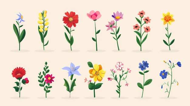 Een pictogram met bloemen