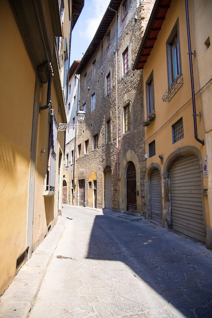 Een pittoreske en typische straat van Florence