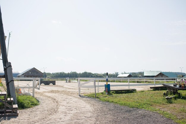 Een plek om met paarden te trainen