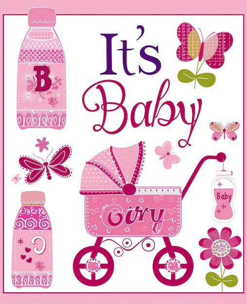 een poster met de tekst: baby baby