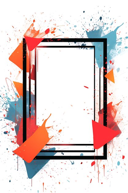 een poster met een frame waarop x staat