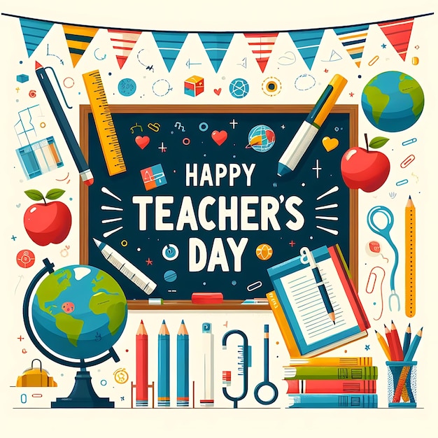 een poster van lerarendag geschreven door lerarendag