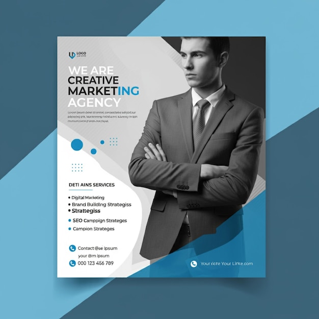 een poster voor creatieve marketing voor de creatieve markt