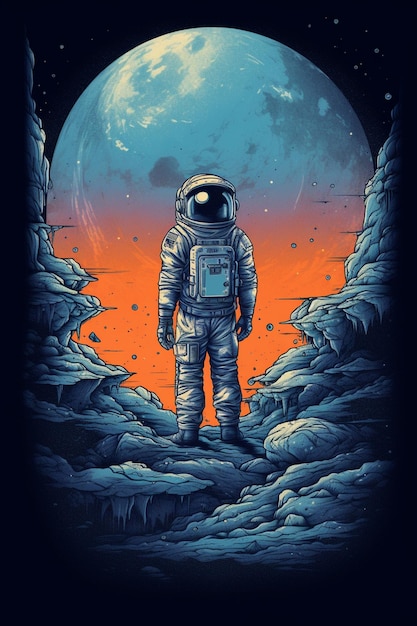 Een poster voor de filmastronaut.