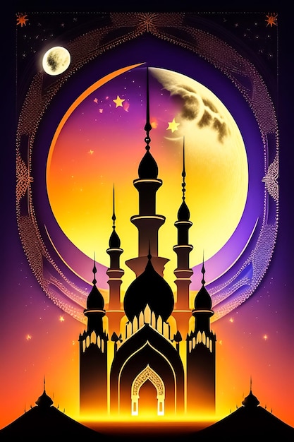 Een poster voor een moslimfestival genaamd ramadan