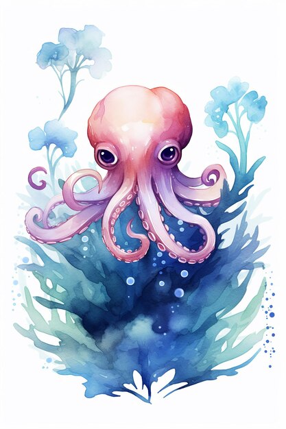 Foto een poster voor een octopus genaamd octopus.