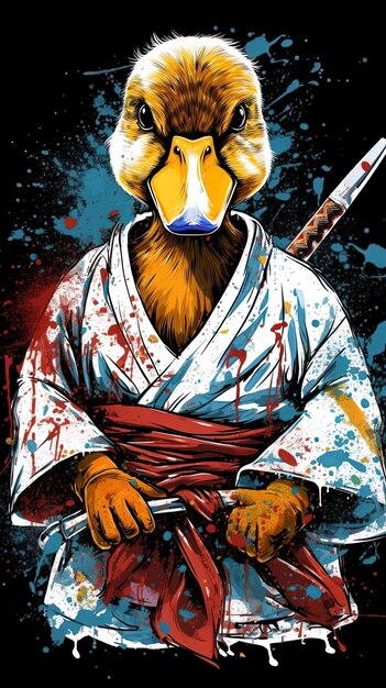 Foto een poster voor een samurai genaamd krijgskunsten