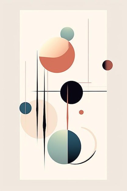 een poster voor een show genaamd abstracte vormen.