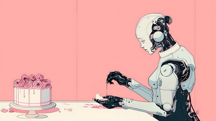 Foto een poster voor een stripboek genaamd de robot