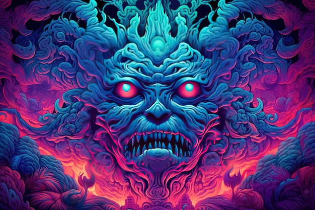 Een poster voor het album the devil's head.