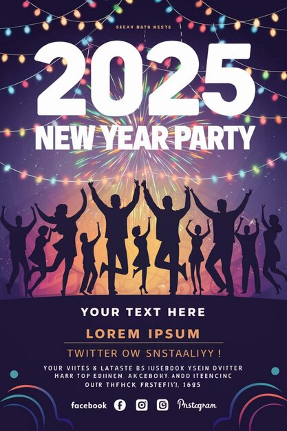 een poster voor het nieuwe jaar 2012 feest