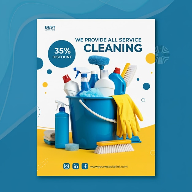 een poster voor we schoon alle dienst wordt weergegeven