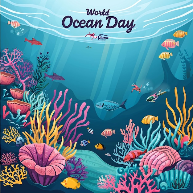 een poster voor werelddag met een poster dat zegt werelddag