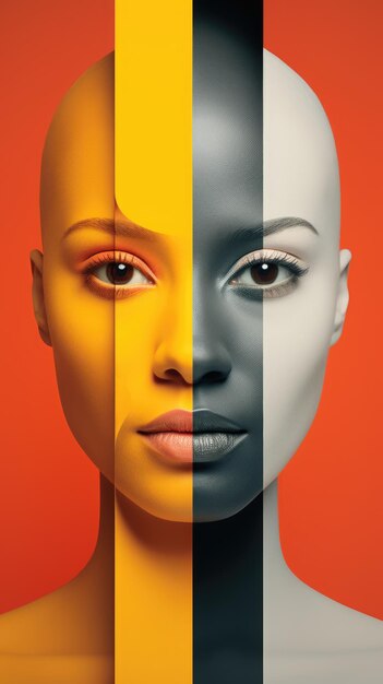 Een postercampagne voor diversiteit met lineariteit en symmetrie