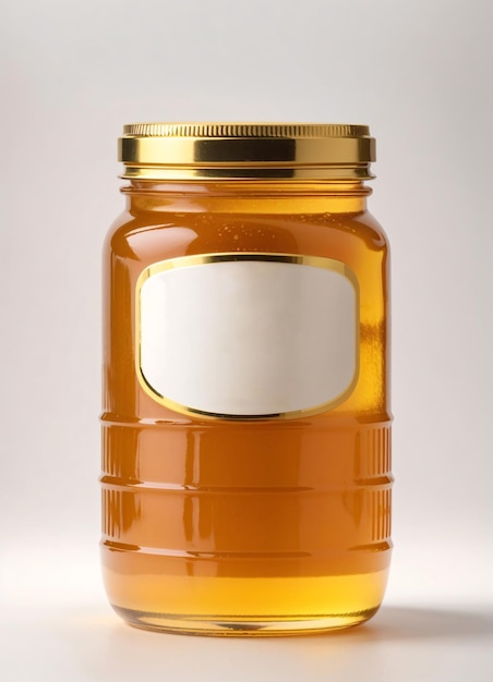 Een pot gouden honing