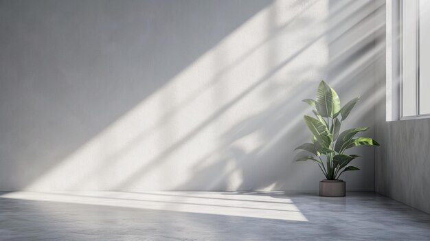 Een potplant in de hoek van de kamer Een eenvoudige en natuurlijke toevoeging aan elke ruimte