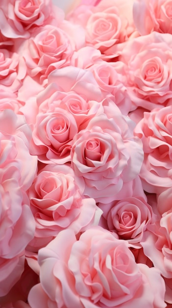 Een prachtig boeket roze rozen.