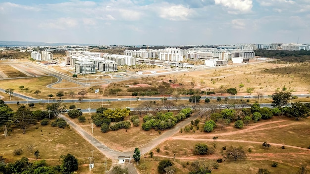 Een prachtig panoramisch uitzicht op de hoofdstad van Brasilia, Brazilië