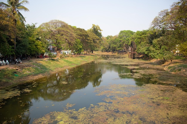 Een prachtig panoramisch uitzicht op Siem Reap in Cambodja