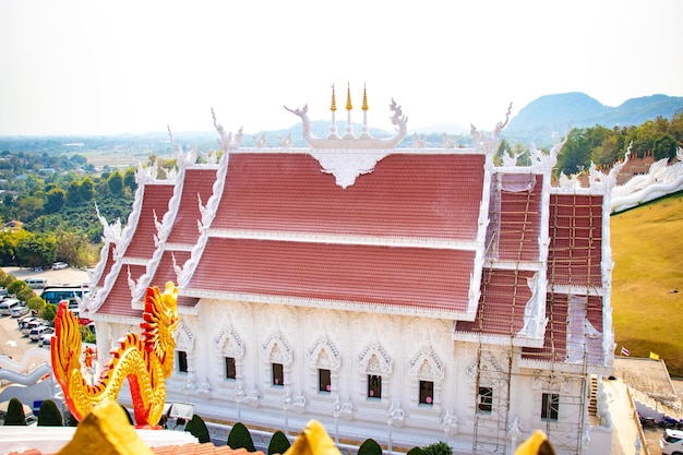 Een prachtig panoramisch uitzicht over Chiang Rai in Thailand