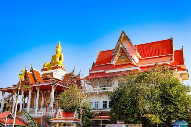 Een prachtig panoramisch uitzicht over de stad Nong Khai in Thailand