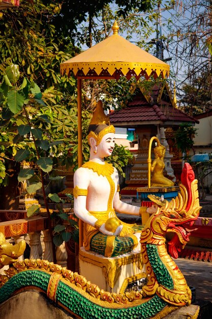 Een prachtig panoramisch uitzicht over de stad Vientiane in Laos