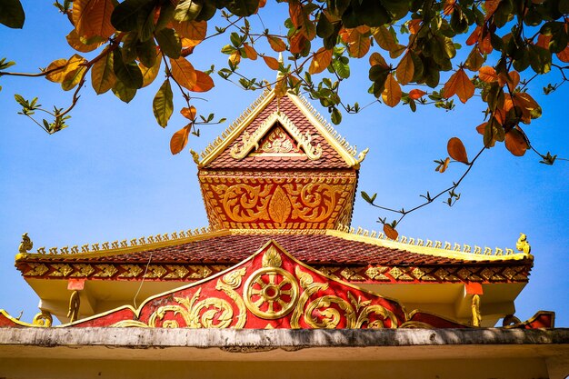 Een prachtig panoramisch uitzicht over de stad Vientiane in Laos