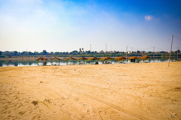 Een prachtig panoramisch uitzicht over de stad Vientiane in Laos