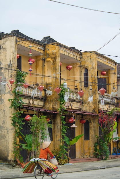 Een prachtig panoramisch uitzicht over Hoi An stad Vietnam