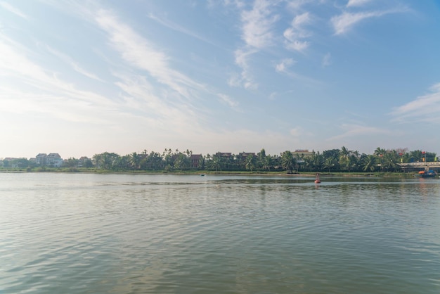 Een prachtig panoramisch uitzicht over Hoi An stad Vietnam