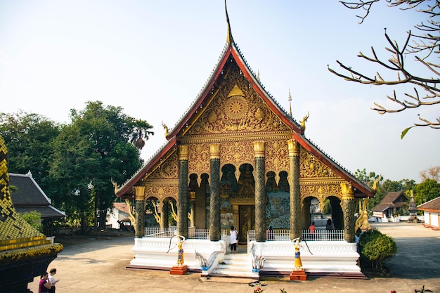 Een prachtig panoramisch uitzicht over luang prabang laos