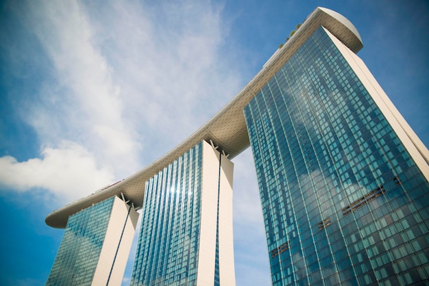 Een prachtig panoramisch uitzicht over Singapore