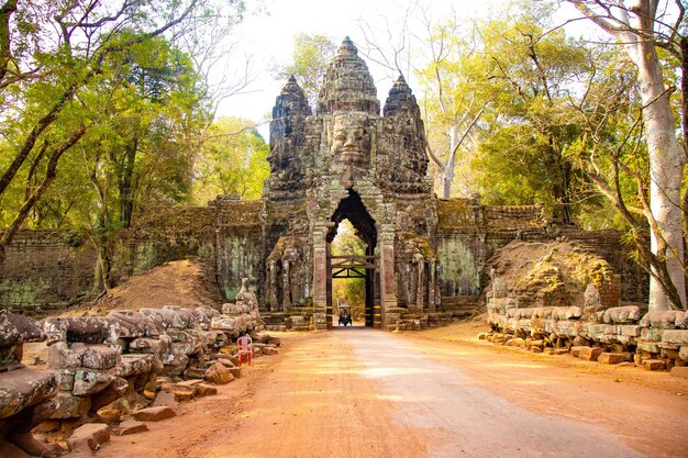 Een prachtig uitzicht op de Angkor Wat-tempel in Siem Reap, Cambodja