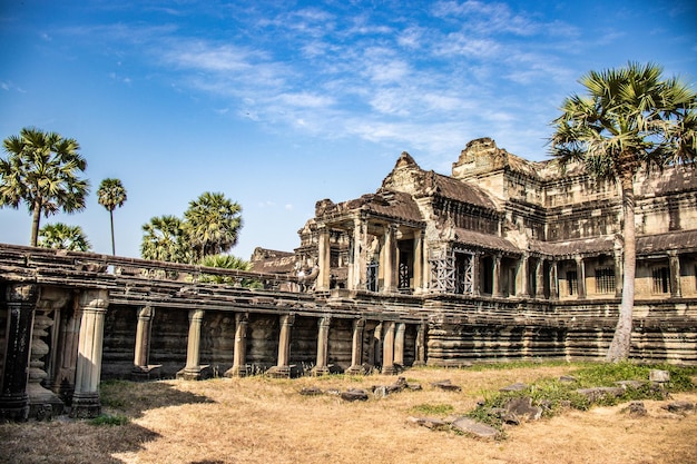 Een prachtig uitzicht op de Angkor Wat-tempel in Siem Reap, Cambodja