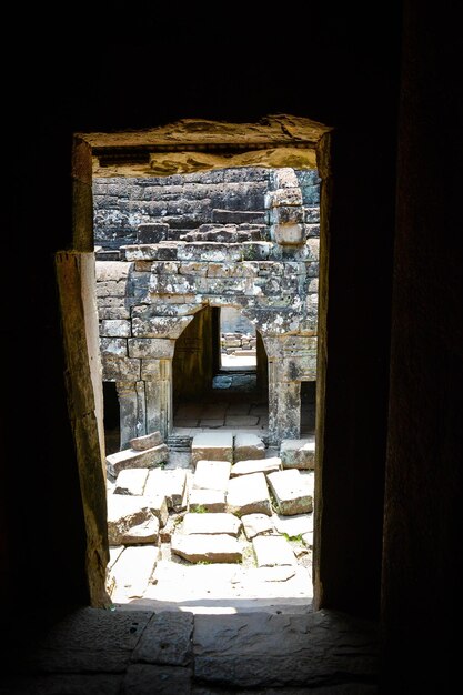 Een prachtig uitzicht op de Angkor Wat-tempel in Siem Reap, Cambodja