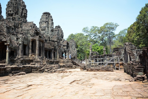 Een prachtig uitzicht op de Angkor Wat-tempel in Siem Reap, Cambodja