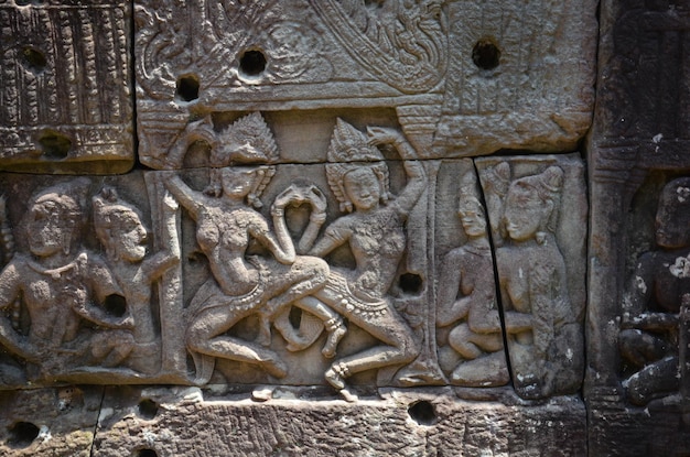 Een prachtig uitzicht op de Angkor Wat-tempel in Siem Reap, Cambodja