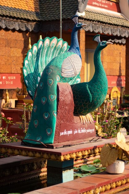 Een prachtig uitzicht op de boeddhistische tempel in Siem Reap, Cambodja