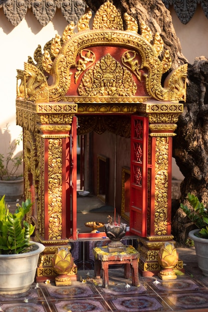 Een prachtig uitzicht op de boeddhistische tempel in Siem Reap, Cambodja