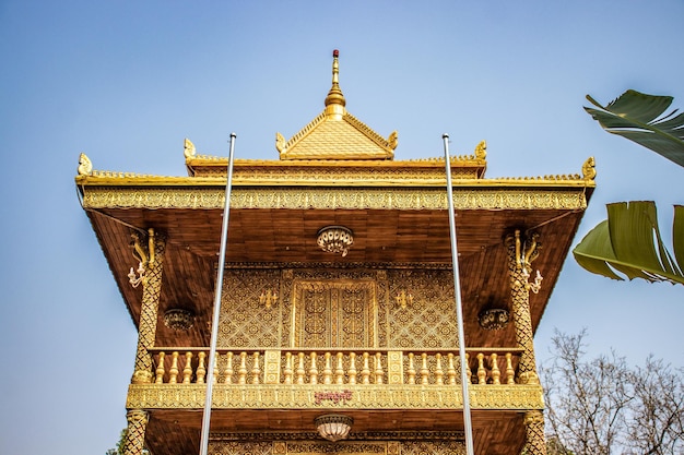 Een prachtig uitzicht op de boeddhistische tempel in Siem Reap, Cambodja