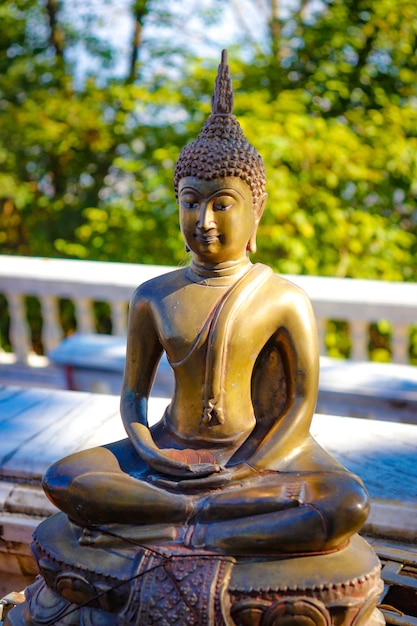 Een prachtig uitzicht op de boeddhistische tempel Wat Doi Suthep in Chiang Mai Thailand