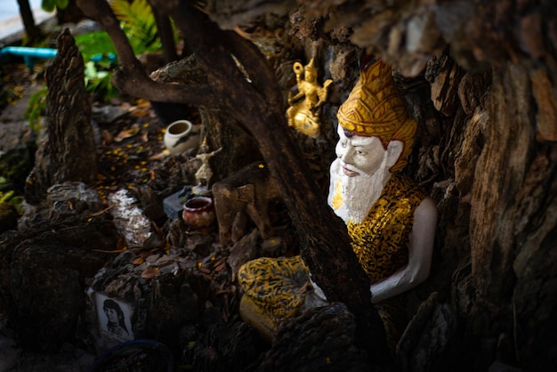 Een prachtig uitzicht op de boeddhistische tempel Wat Songkran in Bangkok Thailand