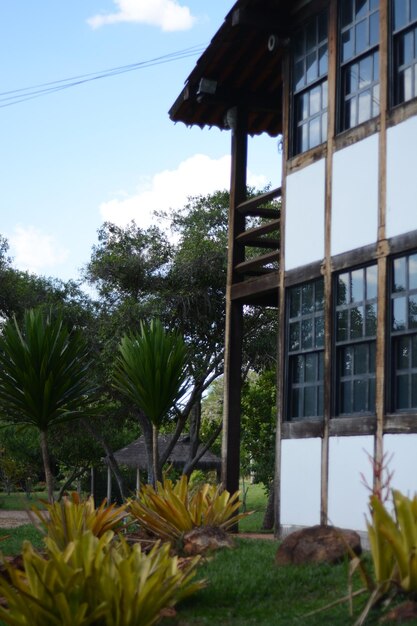 Een prachtig uitzicht op de botanische tuin in Brasilia, Brazilië